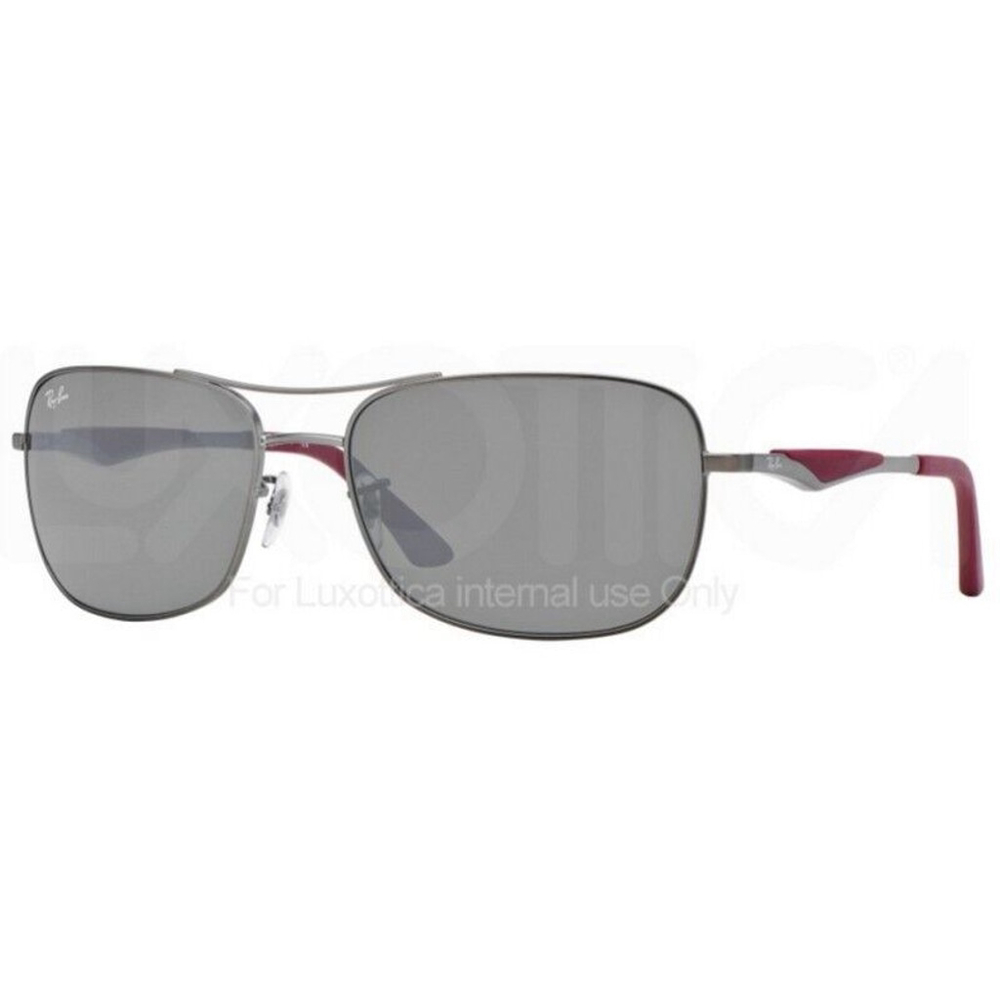 RAY-BAN RB‎ 3515 029-6G GUNMETAL/berry Red With Case